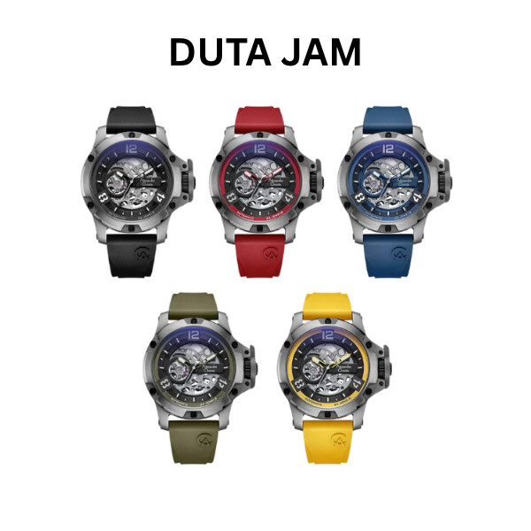 JAM TANGAN PRIA ALEXANDRE CHRISTIE AC6295 AC 6295 MTR TITANIUM RUBBER STRAP ORIGINAL