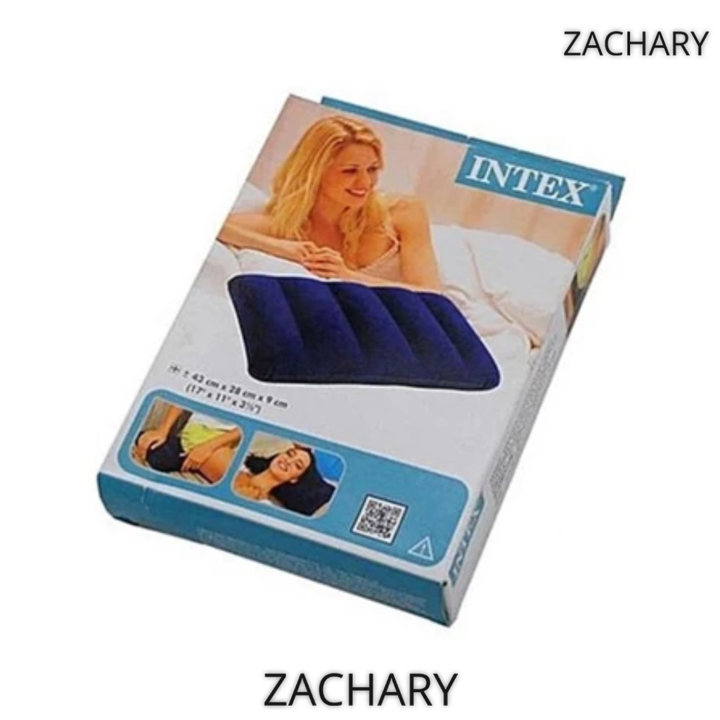 Bantal Angin / Bantal INTEX / Travel Pillow Blue INTEX 68672