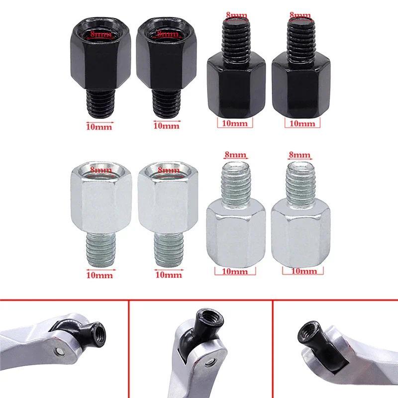 1 Pasang Adaptor Cermin Universal M10 M8 Putaran Searah Jarum Jam untuk Sepeda Motor, Adaptor Cermin