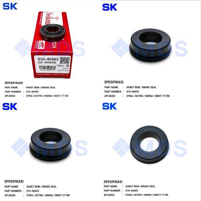 KARET REM BRAKE SEAL 010-40493 = DYNA DUTRO NKR 66 NKR71 DPN BLKG DEPAN BELAKANG FT RR SC-80353 = P1