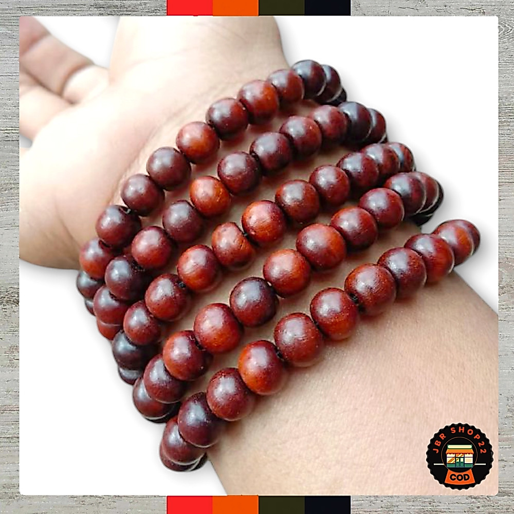 Gelang kayu stigi super bulat
