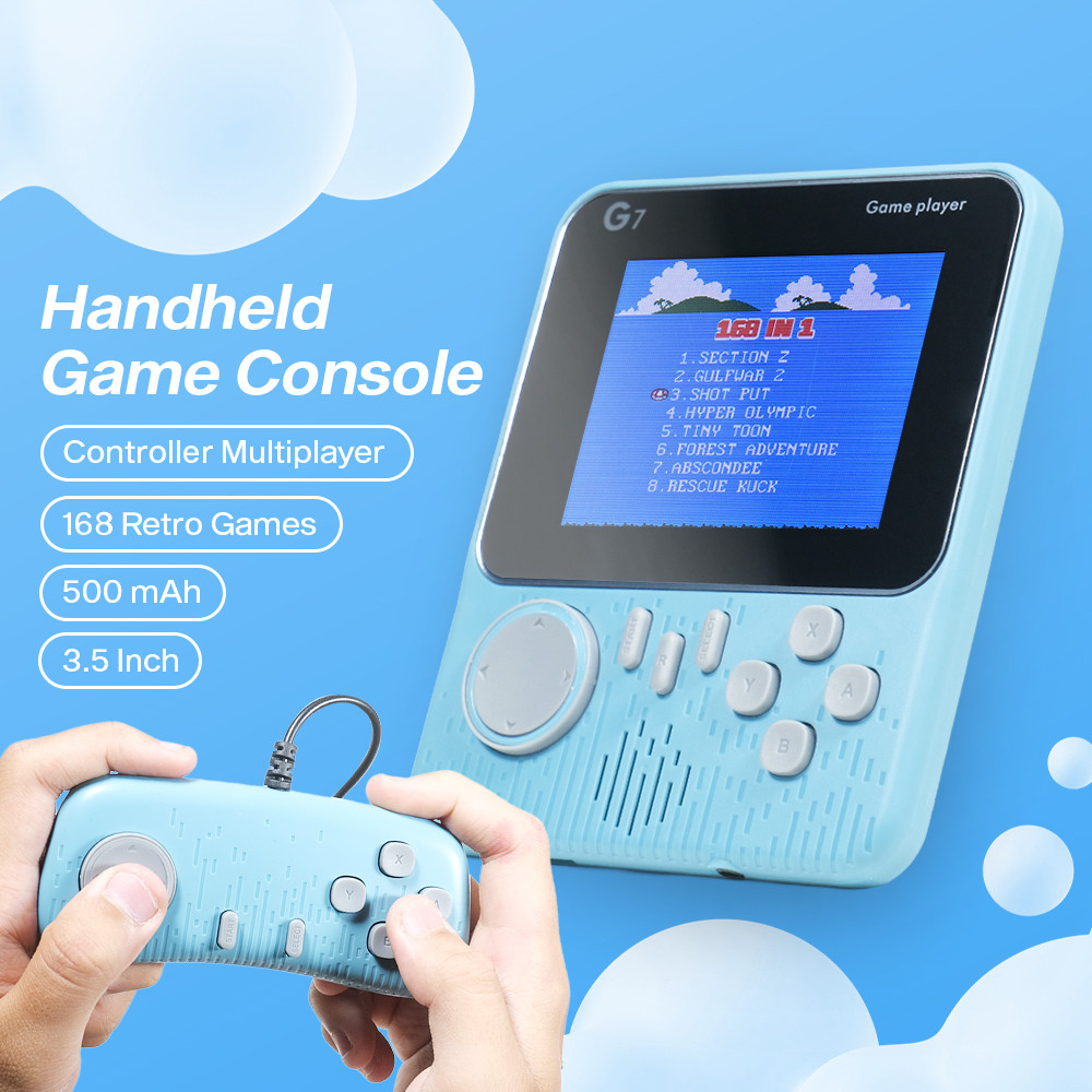 Handheld Console Gameboy 3.5 Inch 168 Game with Controller - G7