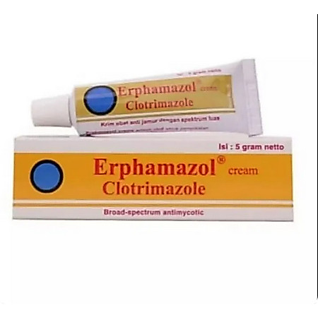 Erphamazol Clotrimazole Cream 5gr Salep