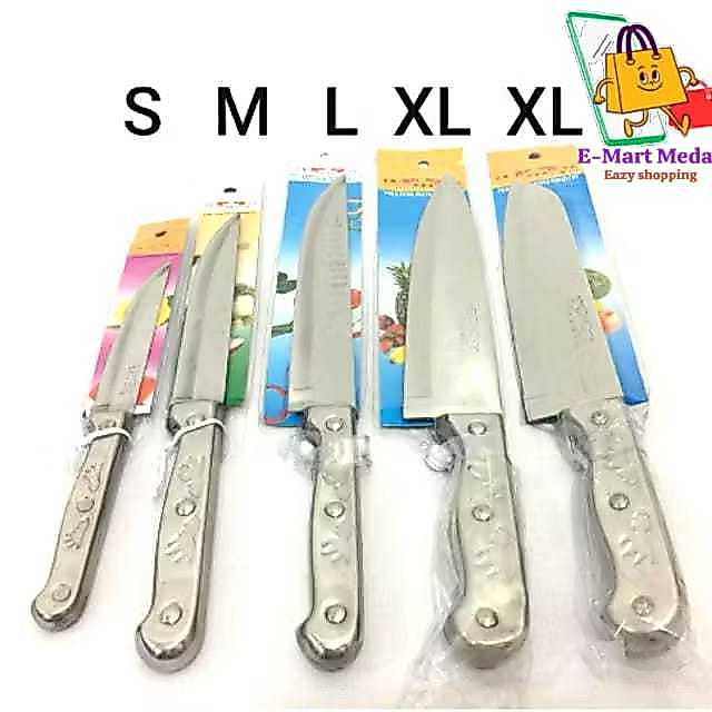 Pisau dapur stainless steel besi double golden fish tajam bagus
