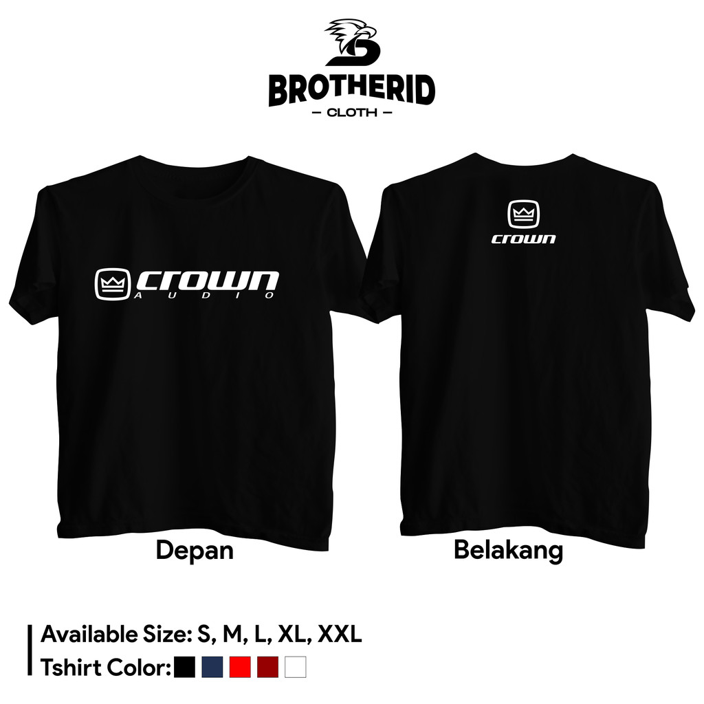 Kaos Crown Audio Original Baju Operator Sound System