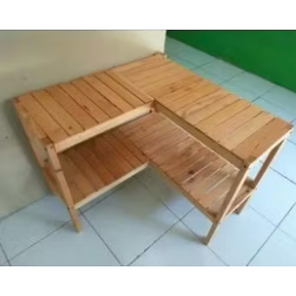 Meja sudut/meja minimalis/meja L/rak meja sudut minimalis