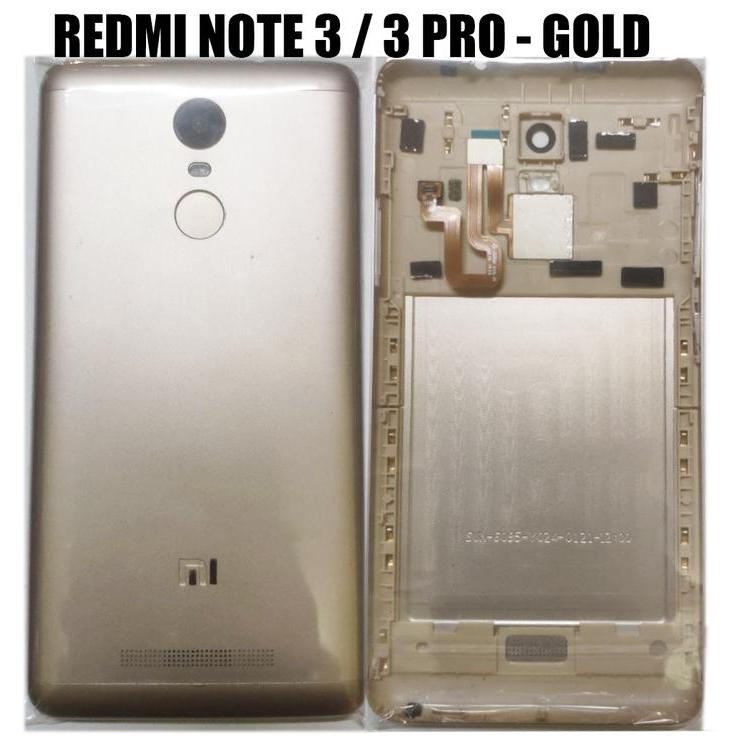 Backdoor Casing Belakang Xiaomi Redmi Note 3 Note 3 Pro Original Copotan GOLD