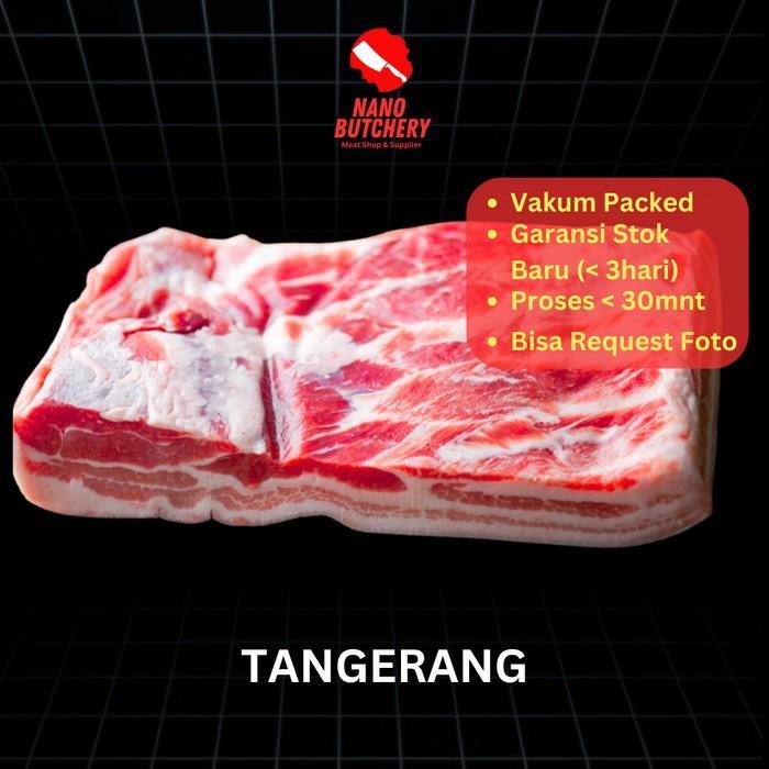 Samcan Daging Babi Pork Belly Import Lembaran untuk Samcan Crispy Babi Hong Babi Kecap Babi Panggang