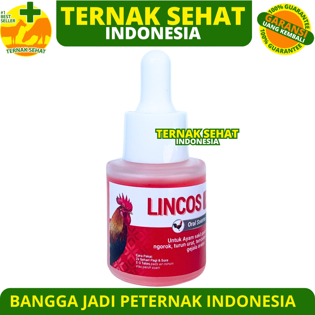 LINCOS PRO 20 ML – Basmi Virus & Infeksi pada Ayam - Suplemen Oral Untuk Ayam