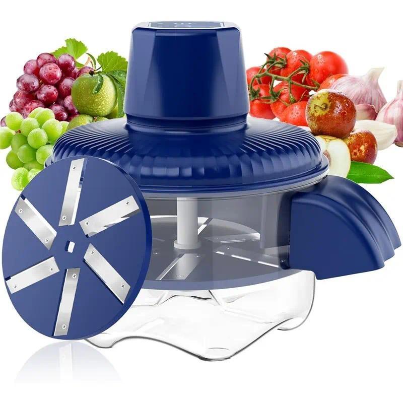 M02K-Rechargeable Wireless Automatic Peeling Machine, Upgraded 6 Leaf Blade Electric Grape, Cherry T