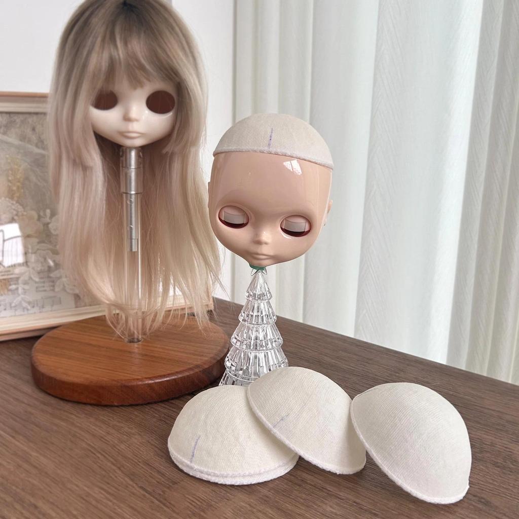 Handmade Gauze Wig Cap for Custom Blythe Dolls, Professional Wig Making Accessory for Blythe Doll