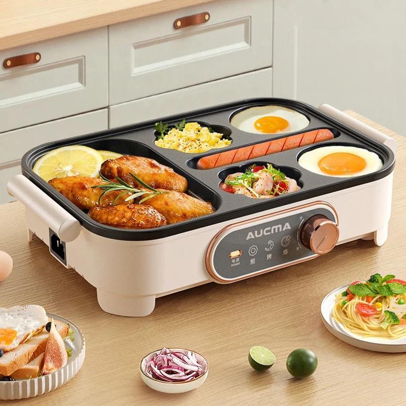 220V 6in1 Breakfast Machine Household Nonstick Frying Pan Food Processor Multifunctional Breakfast C
