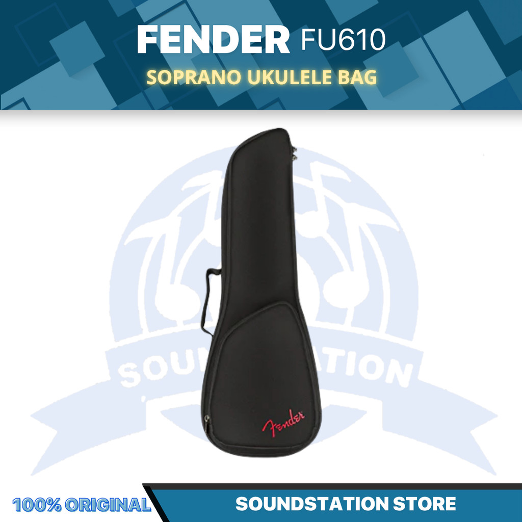 Fender FU610 Soprano Ukulele Bag - Tas Case Ukulele Sopran