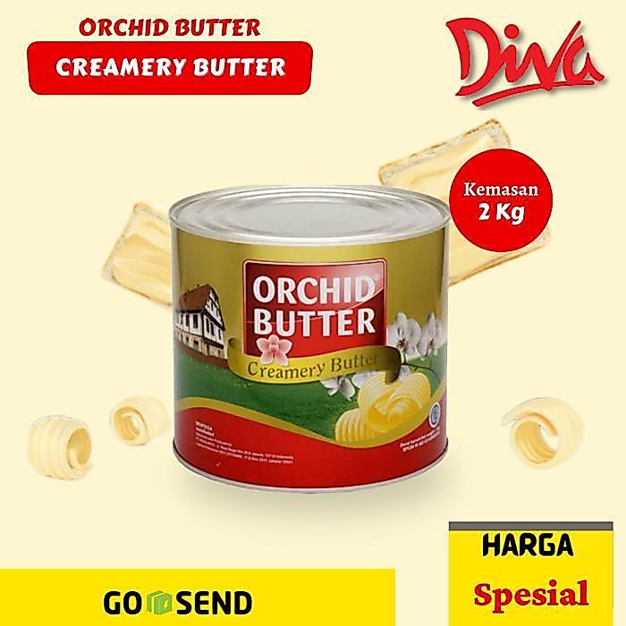 Orchid Butter Creamery Butter 2 Kg / Orchid Butter Kaleng Salted Butter