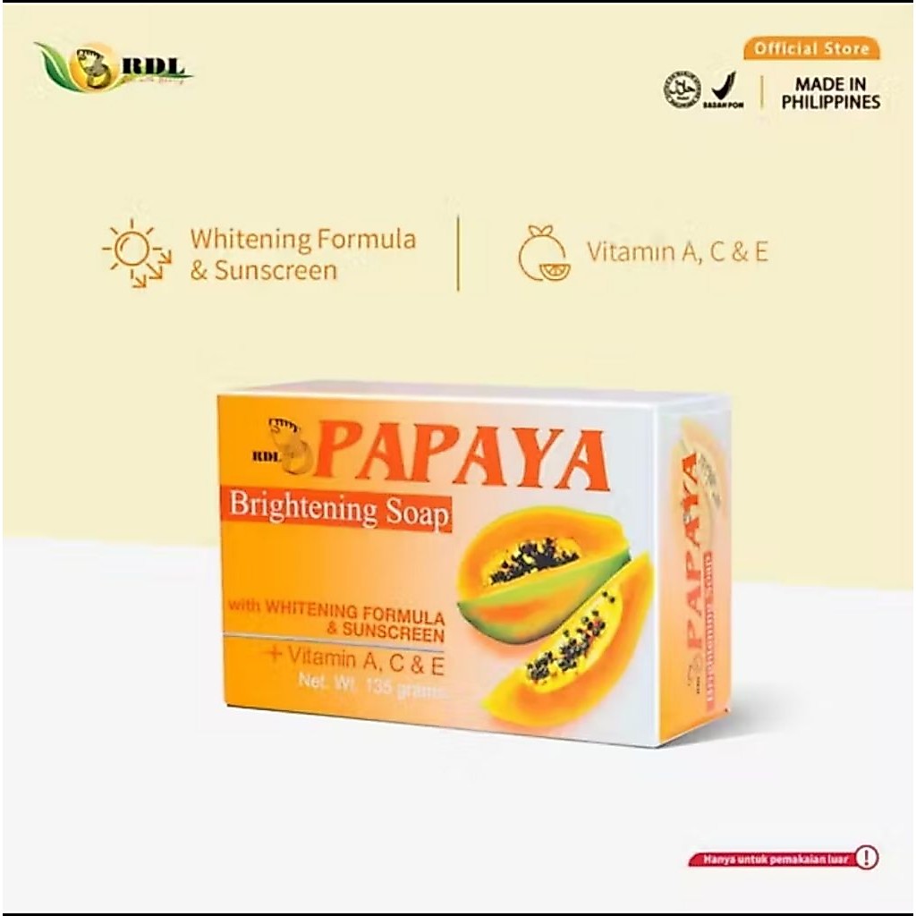 Sabun pepaya RDL 100% Original philippines (clayclay)