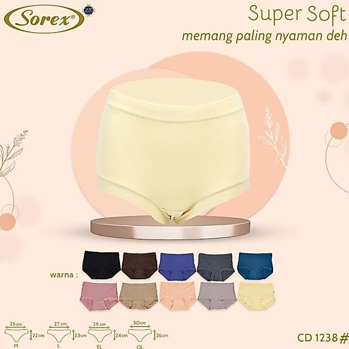 Woz- Bundle Cd Sorex Isi 3 ; 6 ; 12 Celana Dalam Nita -Cd 1238 - Maxi Panty - Super Soft Nyaman Boxe