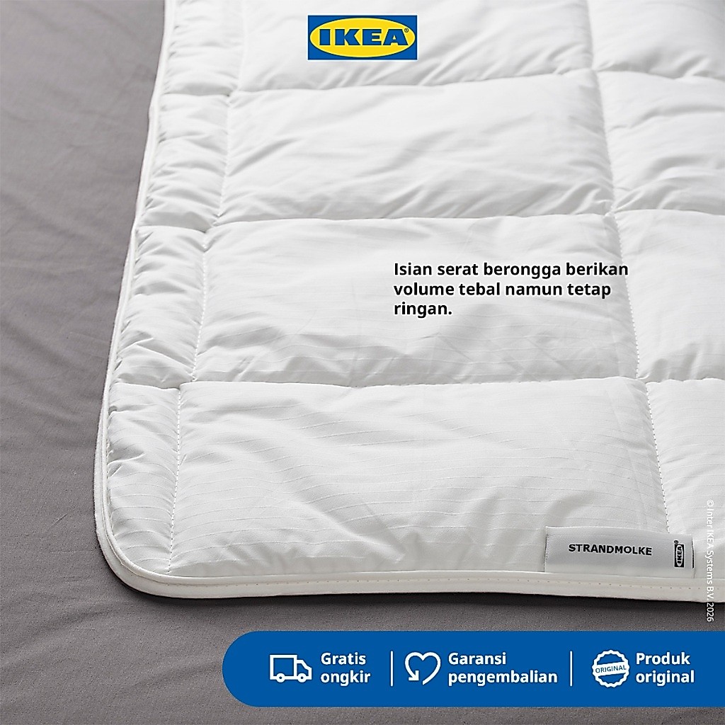 IKEA STRANDMOLKE Selimut Duvet Tipis Hangat 200x200 cm
