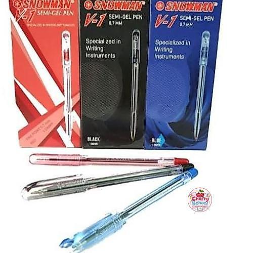 (12pc) PULPEN SNOWMAN V1 / PEN SNOWMAN SEMI GEL PEN