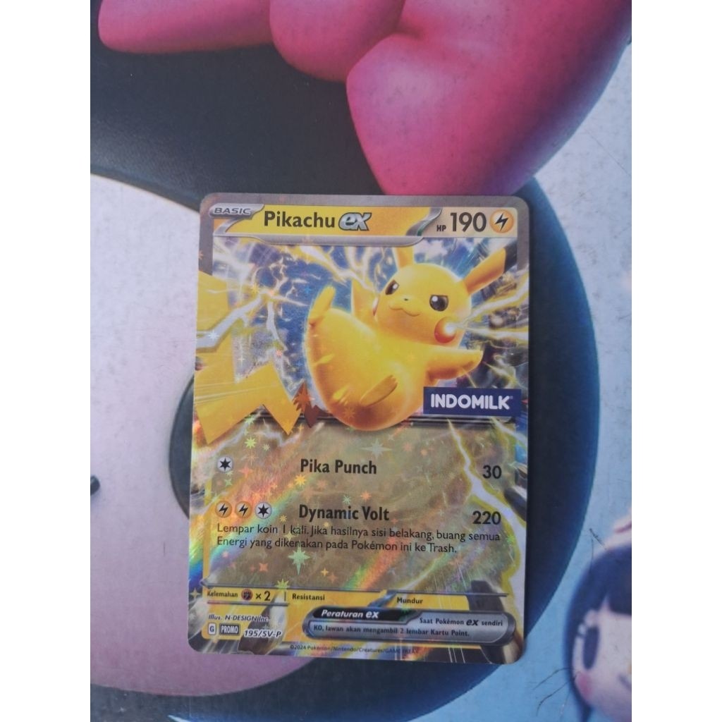 TCG Card Pokemon Pikachu (Indomilk)