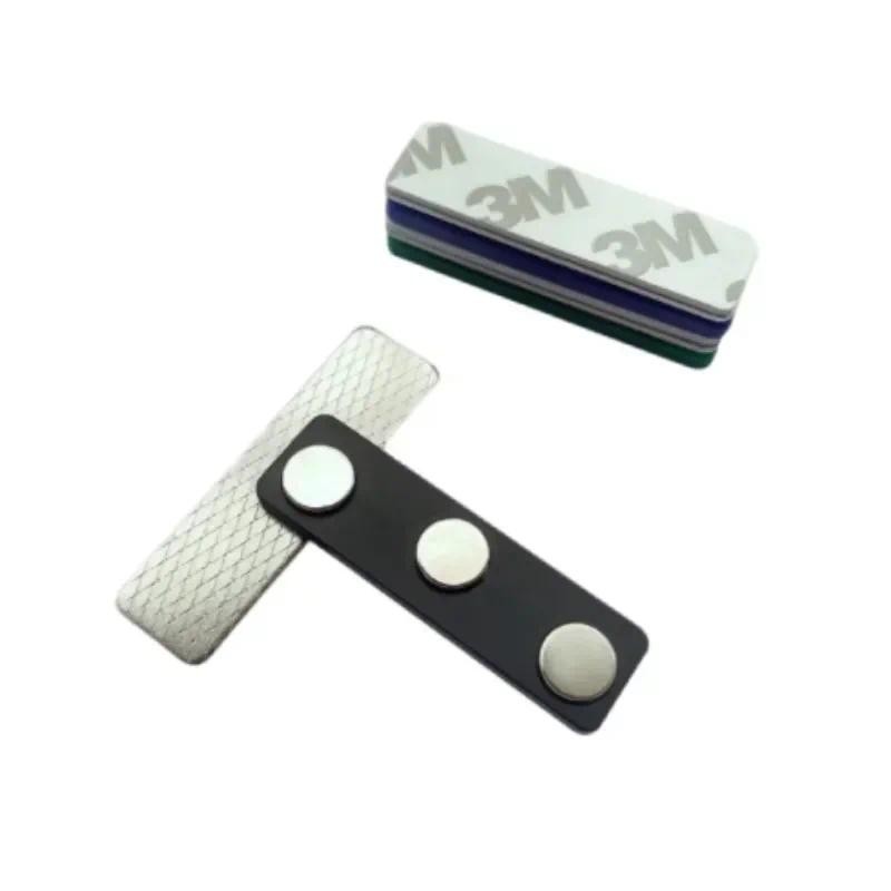 

100 PCS Name Tag Magnets Adhesive Two-Piece Design for Effortless Badge Attachment Name Badge Magnet with 2/3 Powerful Magnets