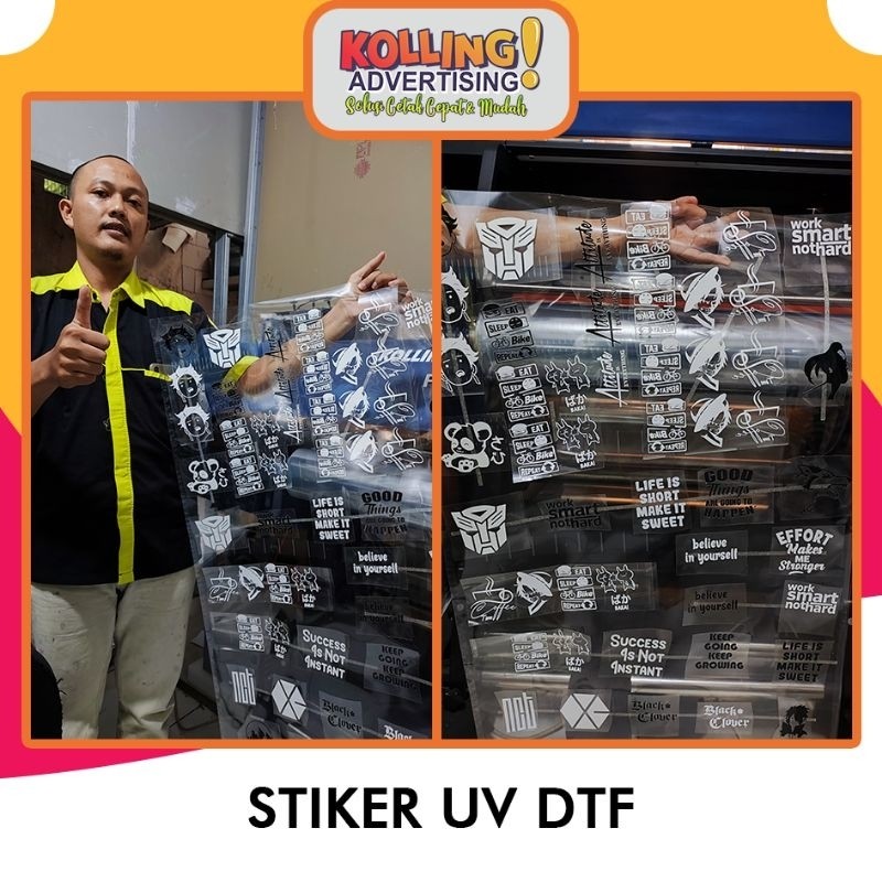 

UV DTF Stiker / Decal UV / Cutting Stiker Thumbler