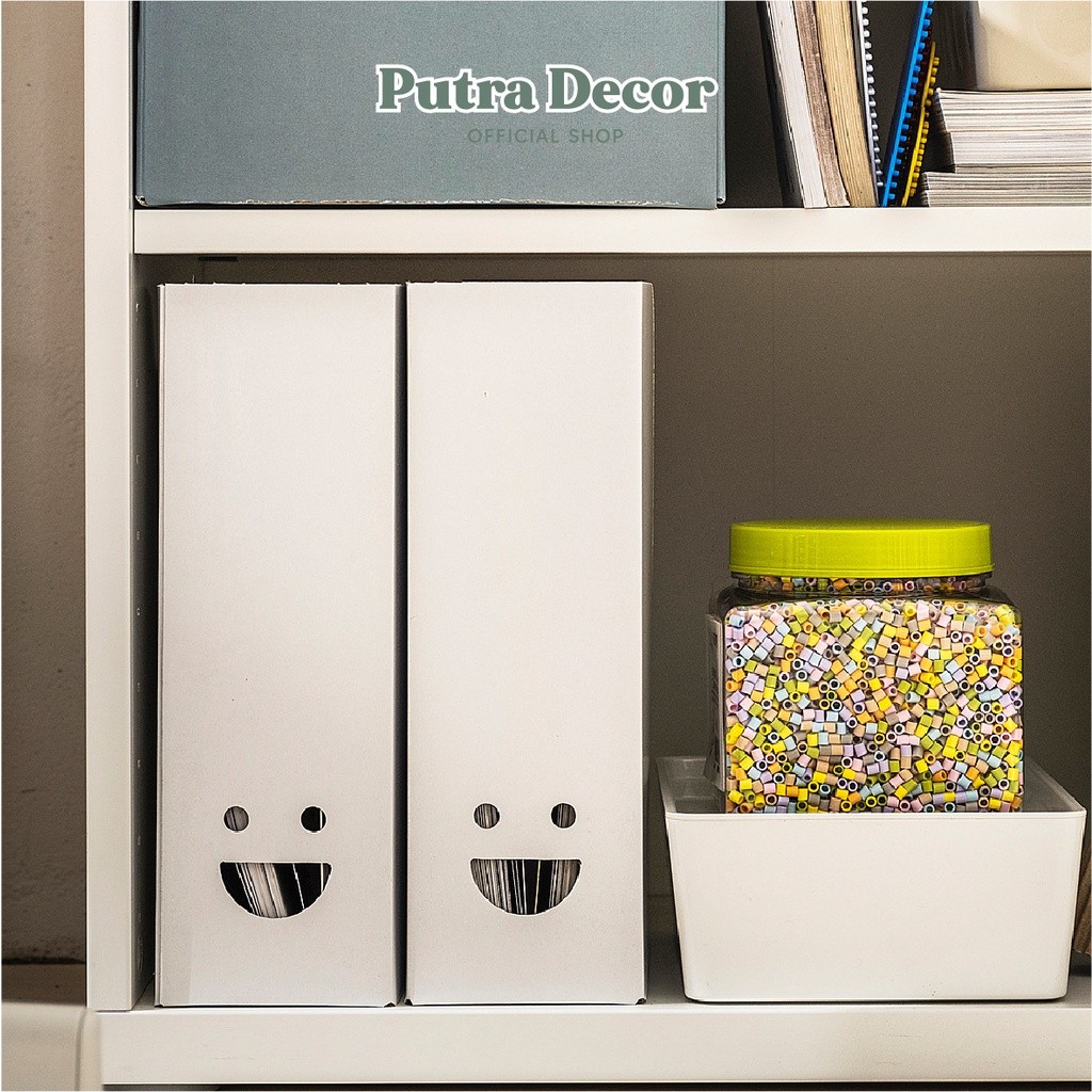 

EXCLUSIVE IKEA TJABBA File Organizer Isi 2PCS Box Tempat File Dokumen putih