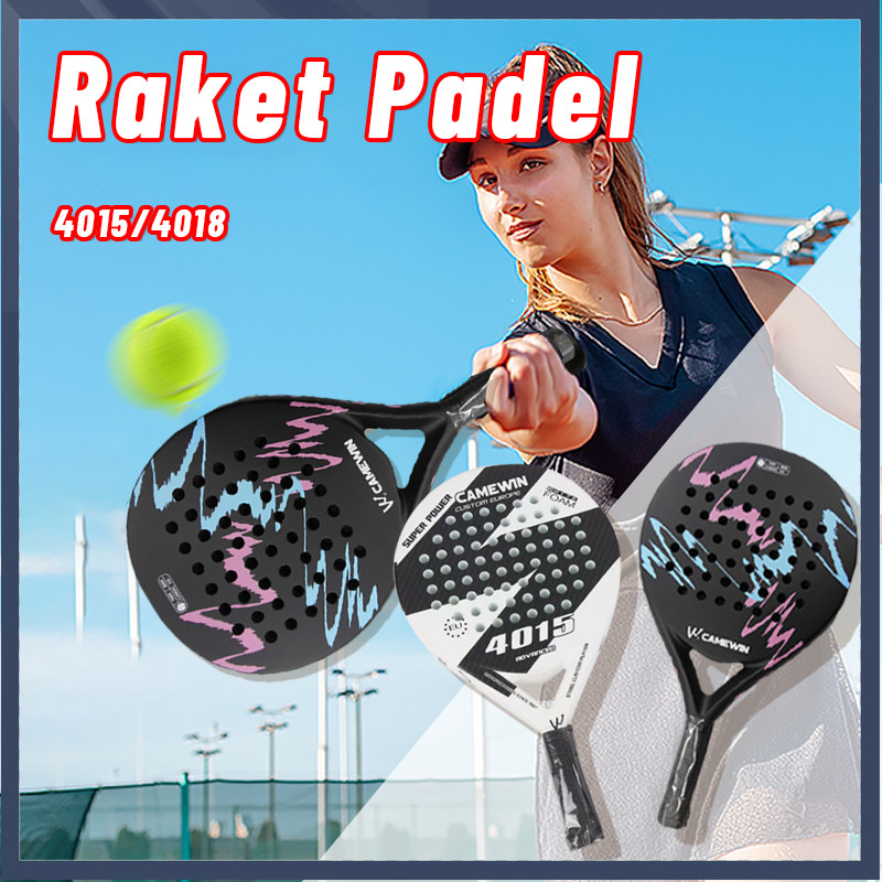 【COD】Raket Pantai Serat Karbon/Raket Tenis Serat Karbon Hibrida Asli 4015/4018/Raket Pantai Serat Ka