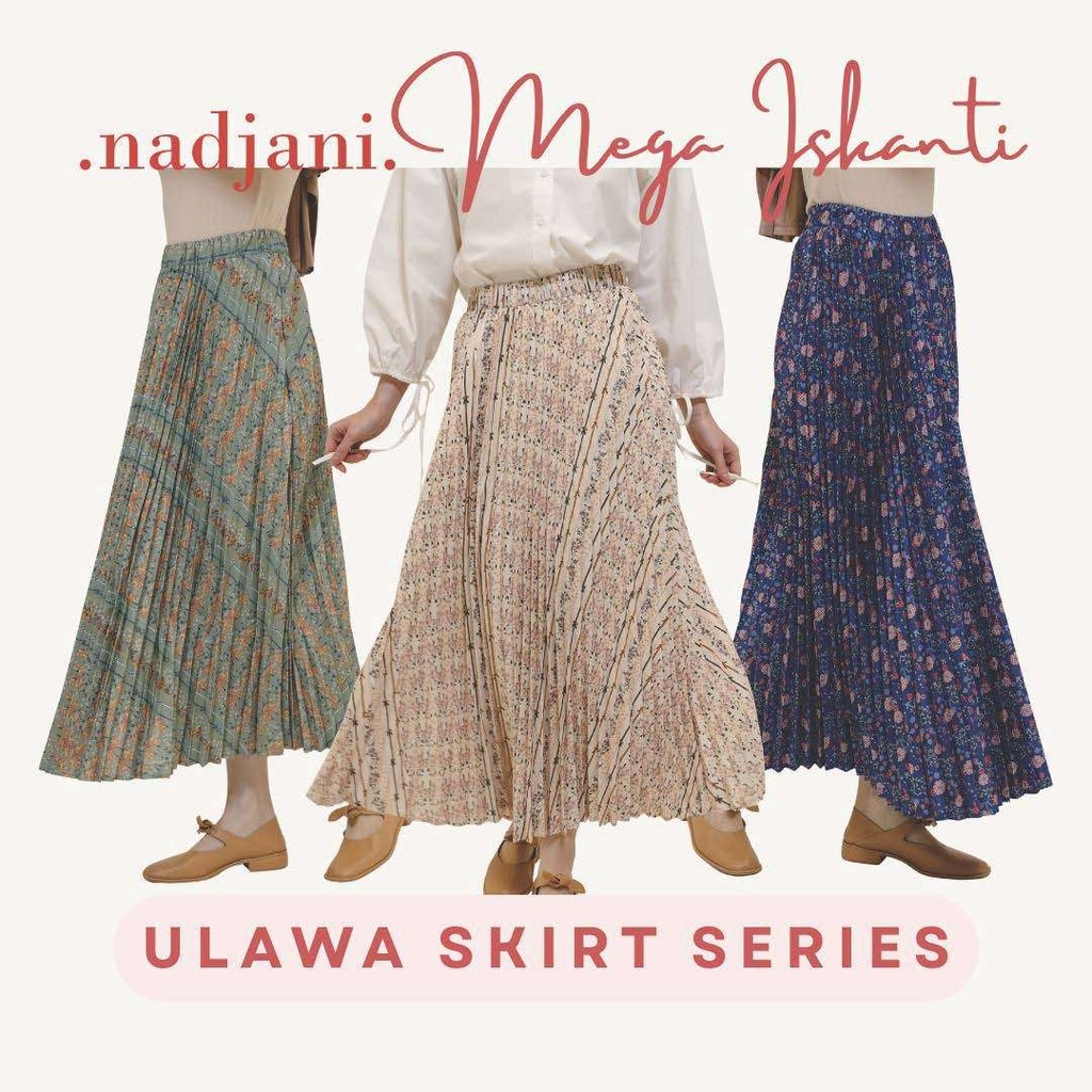 Nadjani X Megaiskanti Ulawa Rok Skirt Pleats