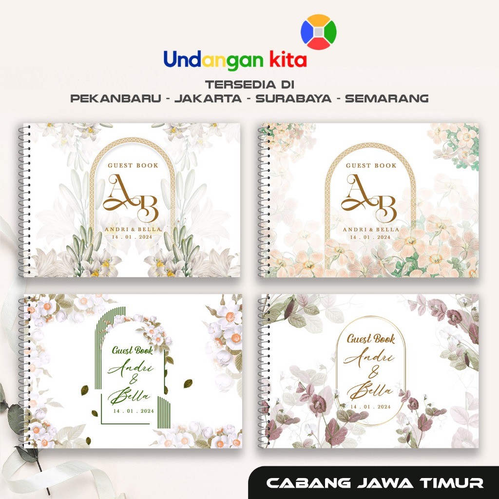 

Undangan Kita Buku Tamu Softcover Isi 300 Tamu NEW Series