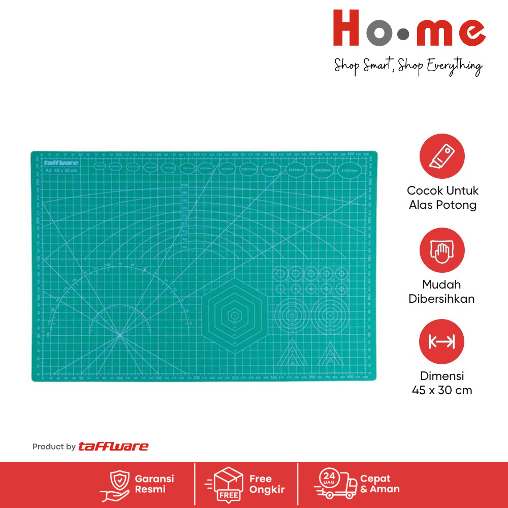 

Taffware Work Cutting Mat Pad A3 45 x 30cm - Green