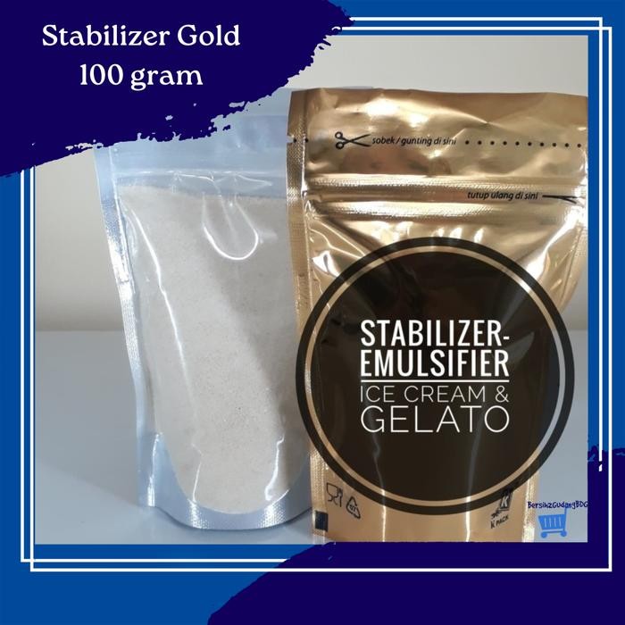 

HOT PRODUK Stabilizer-Emulsifier Es Krim, Ice Cream & Gelato [GOLD] - 100grm