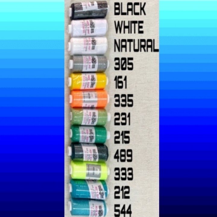 , benang jahit campur 12 warna  isi 12 biji  rope brand/' benang jahit rope brand /'  benang murah >