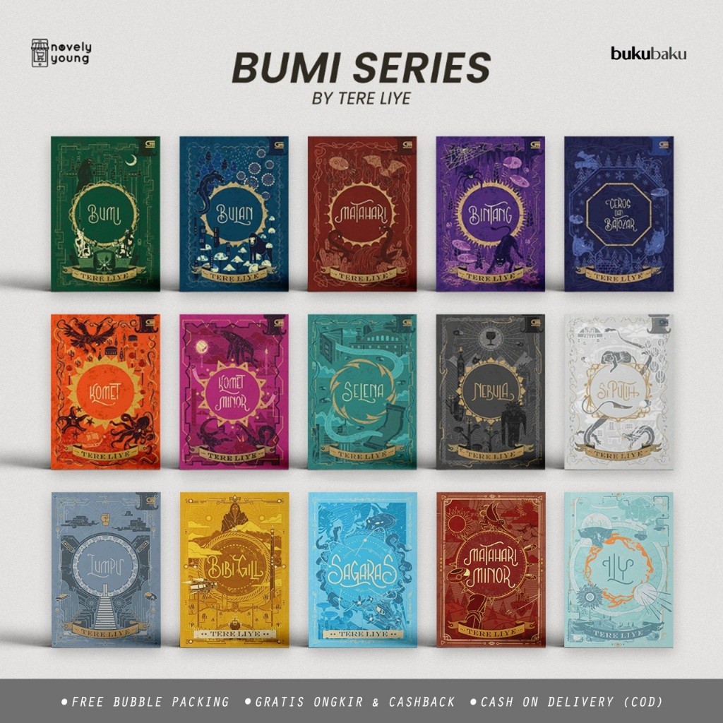 

Novel Seri Bumi / Bumi Series - Tere Liye - Sabak Grip - Gratis Biaya Packing