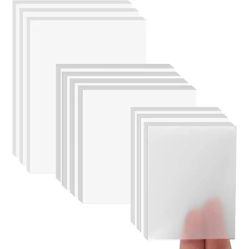 

150pcs Transparent Sticky Notes Self-Stick Note Pad Clear Notes Self Adhesive Removable for Studying Writing in Text Book Office