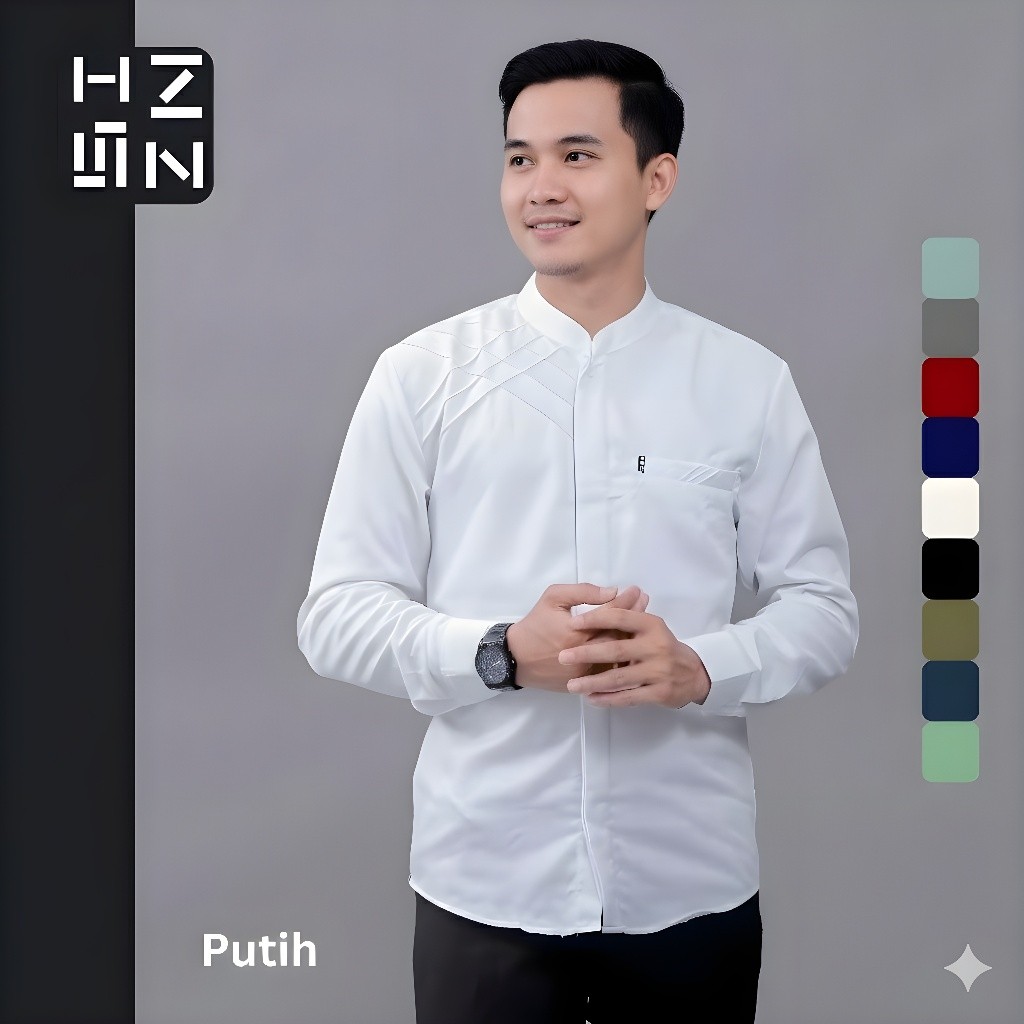 HNSN Baju Kemeja Koko Pria Premium Motif Marvel |  Bahan Toyobo Premium 100% Original | Kemko Qurta.