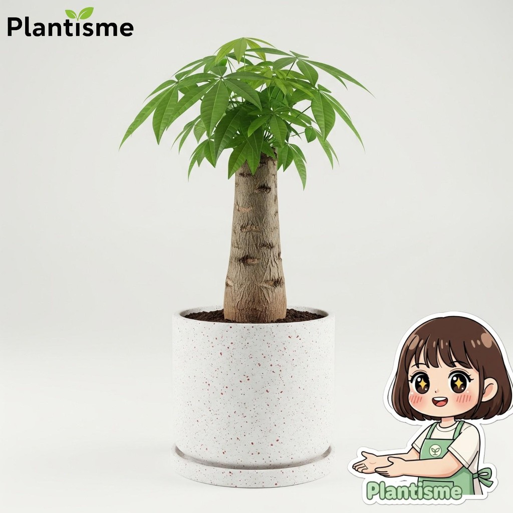 Houseplant – Money Mini Tree Bonsai Pachira Aquatica Pohon Uang Batang Tebal Bonsai Lucky Feng Shui 