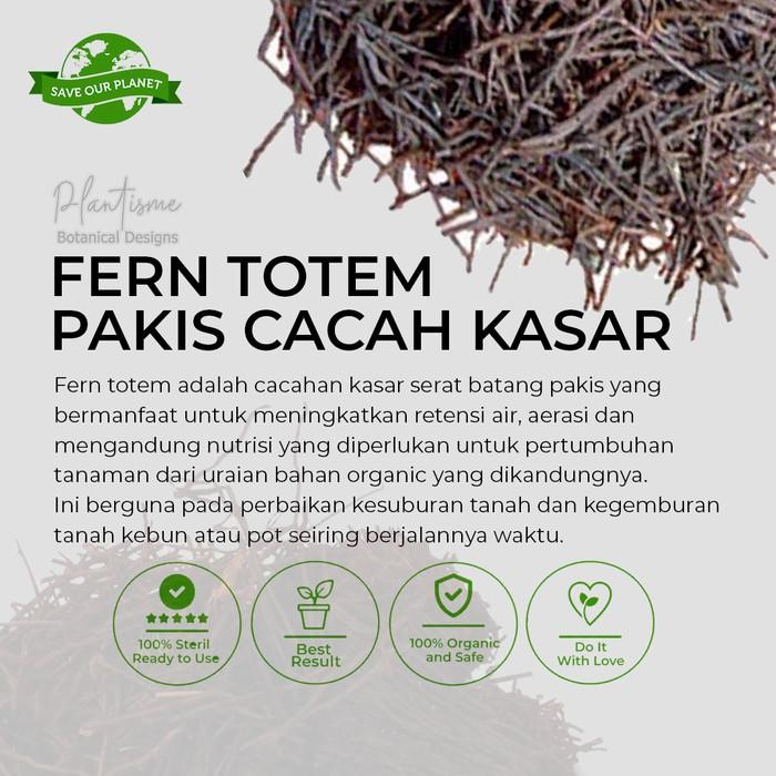 Media Tanam – Pakis Cacah Kasar Alami Tekstur Kasar Porous Ideal Fern Totem Anggrek Pakis Epifit Cam