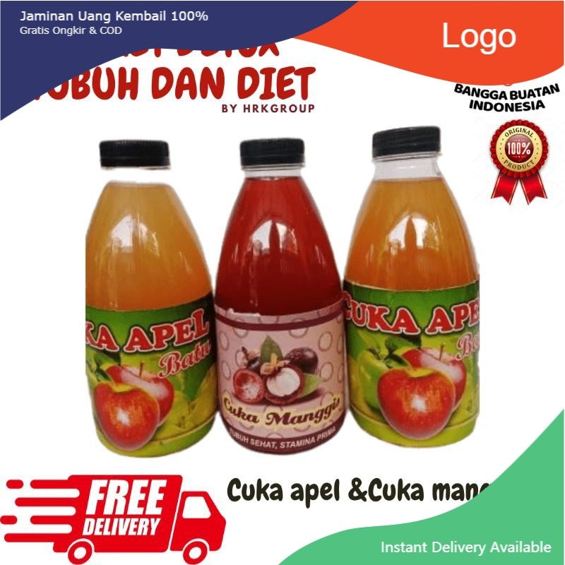 

Paket Diet & Detox tubuh 2 cuka apel 1cuka manggis
