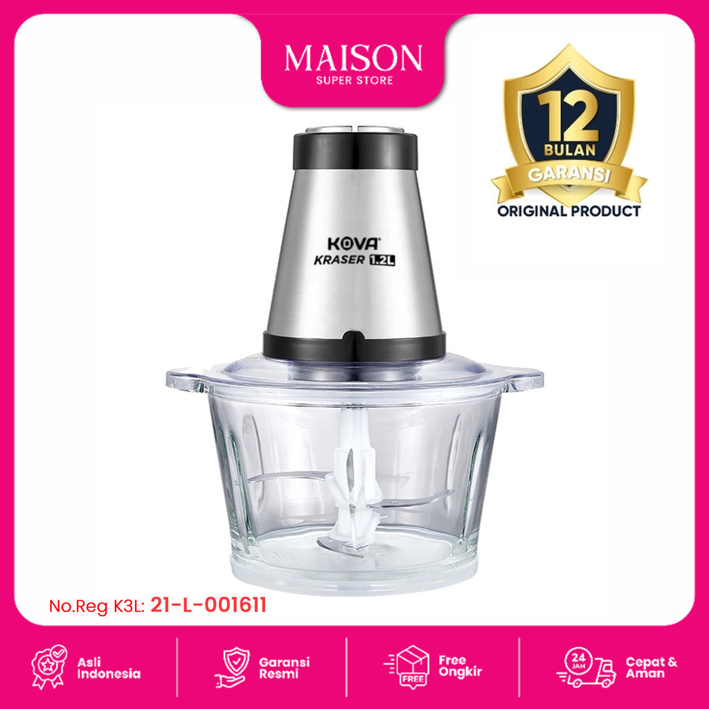 Kova Kraser Meat Chopper Grinder Blender Food Penggiling Daging Sayur