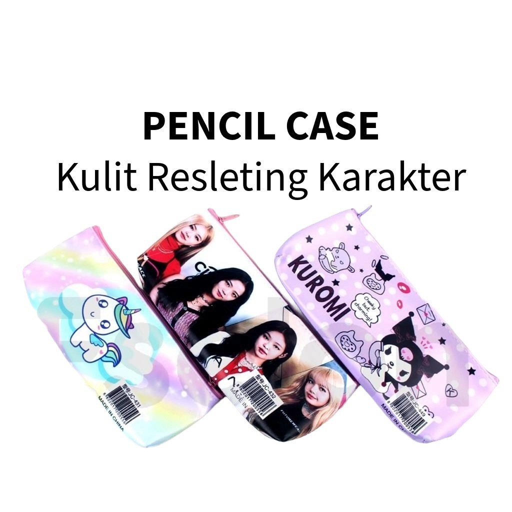 

❤️️Kotak Pensil Resleting Kulit Karakter / Kotak Pensil Karakter❤️️