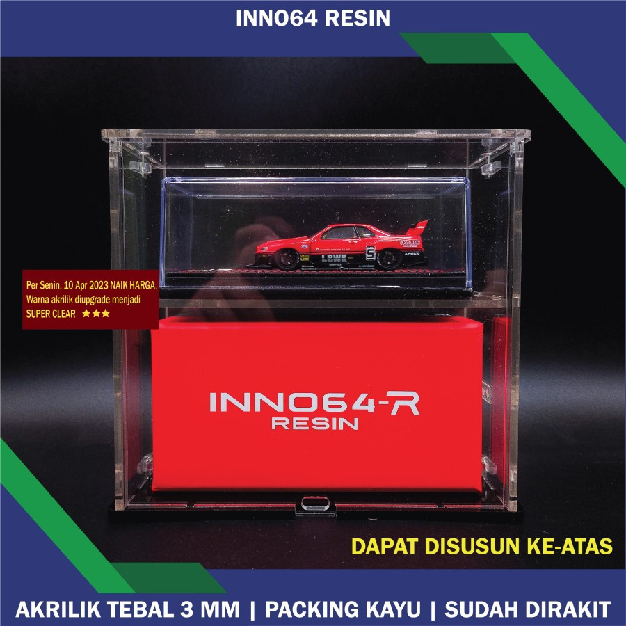 TERRA Akrilik Diecast Display Box 1 64 Inno64 ResinMurah