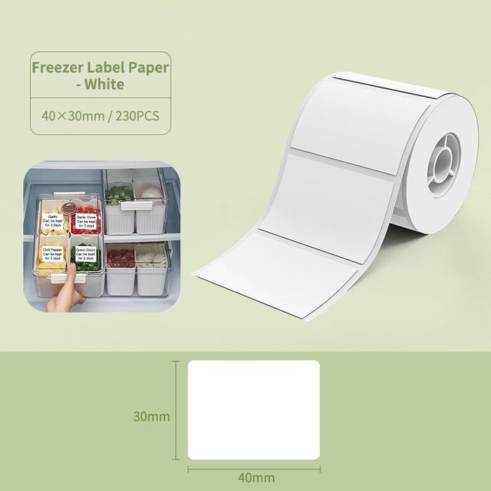 

Sale NIIMBOT B1/B21/B21Pro/B31 Stiker Label Dapur Stiker Klasifikasi Makanan Rumah Tangga Label Bumbu Kotak Segar Kulkas Freezer Kertas - Putih 40x30mm Tbk