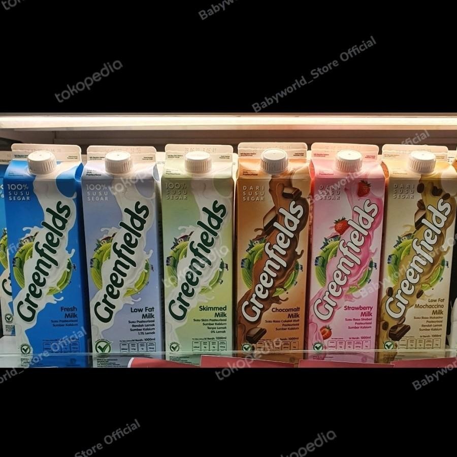 

Greenfields Fresh Milk Susu Pasteurisasi All Variant 950ml (Chocolate / Strawberry / LowFat / Skimmed Milk / Fresh Milk / Mochacinno / Jersey Milk / Belgian Choco )