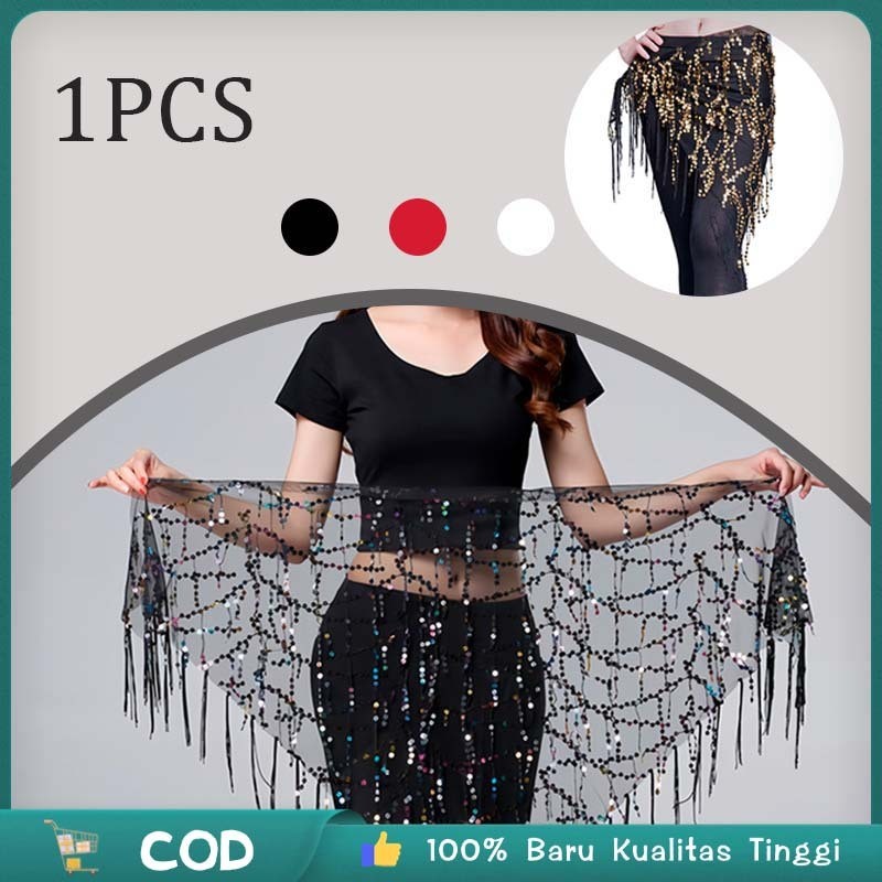 Belly Dance Belt / Selendang Belly Dance / Aksesoris Belly Dance Belt / Belly Dance Hip Scarf / Rumb