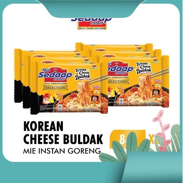 

Sedaap Mie Instan Korean Cheese Buldak 86g x6