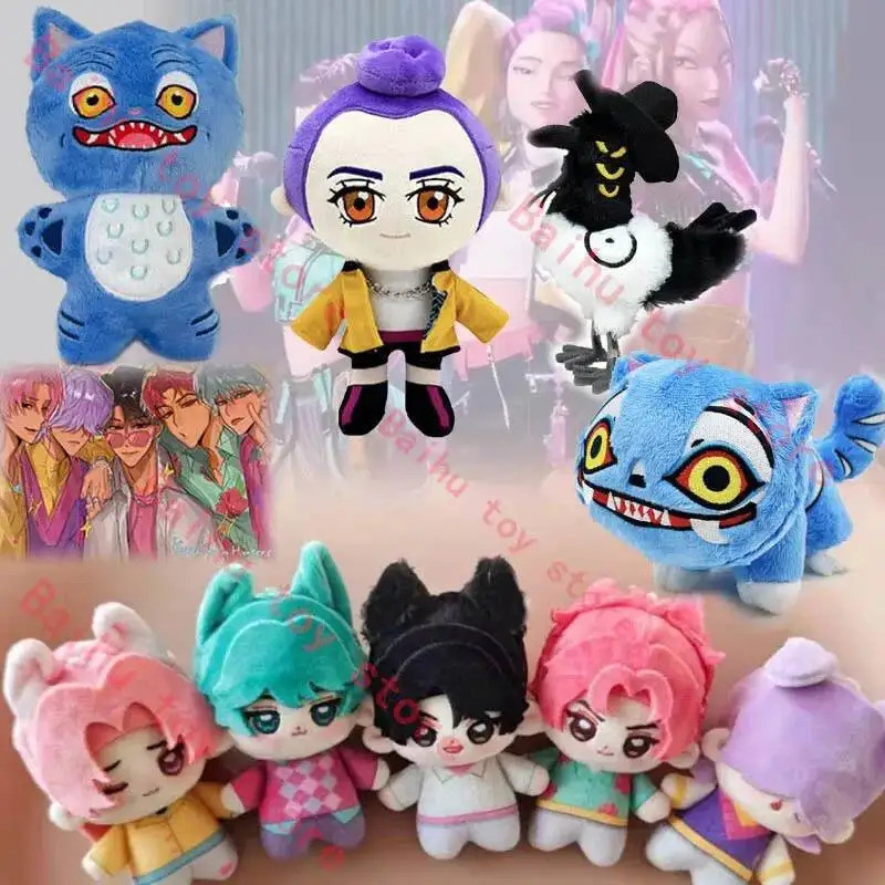 Boneka Plush Kpop Demon Hunters Rumi Lucu Pemburu Iblis Saja Boneka Kartun Harimau/Burung Boneka Lem