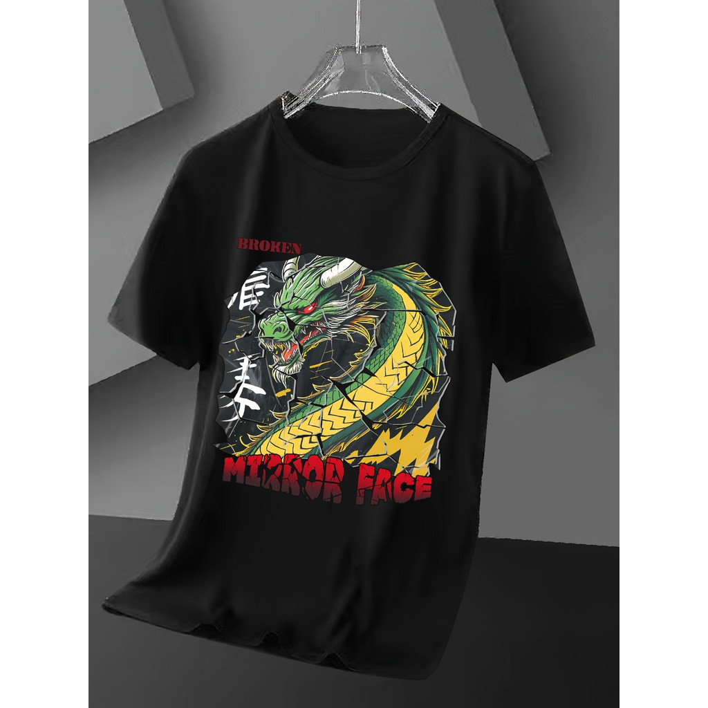 Kaos Naga Pria - Baju Kaos Distro Keren Motif Jepang