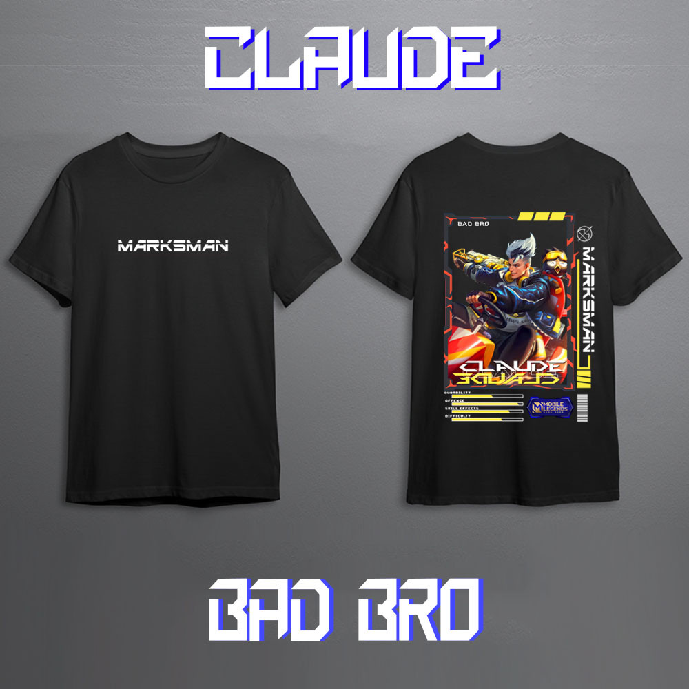 KAOS HERO MOBILE LEGEND CLAUDE MARKSMAN SKIN KEREN//KAOS ML//KAOS MOBILE LEGEND//KAOS CLAUDE MOBBILE