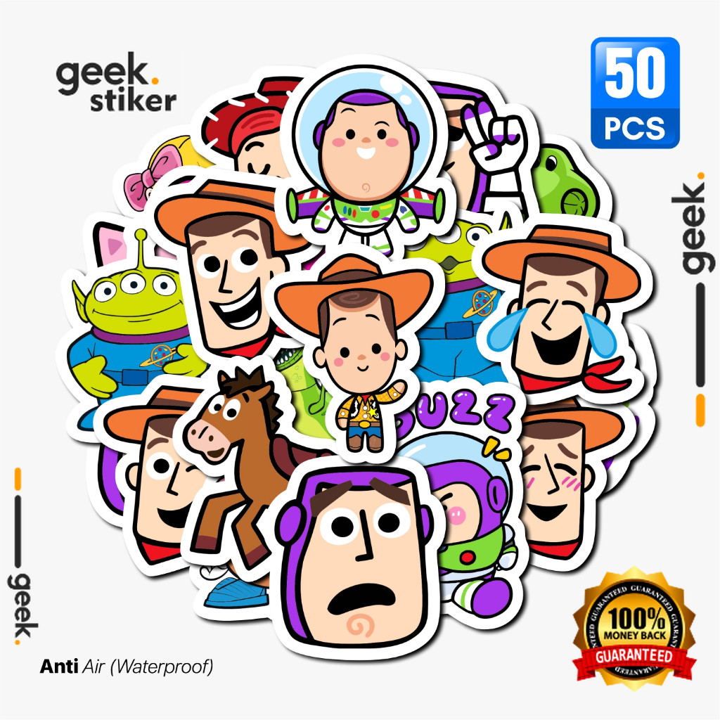 

Stiker Kartun Toy Story Aesthetic | Stiker Pack Paper Vinyl Waterproof | Stiker Laptop Buku Jurnal Koper HP Helm Motor