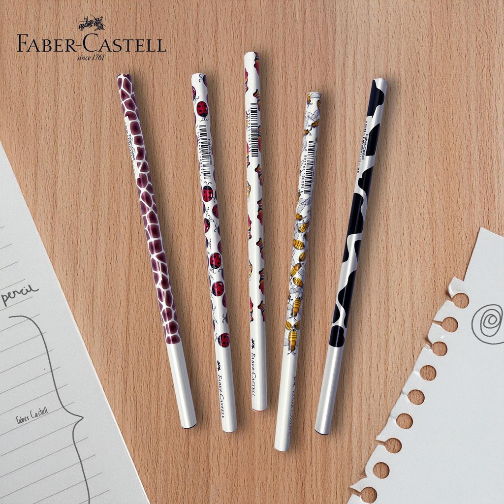

NAS FABER CASTELL Pensil Motif Satuan / Pensil Kayu Pencil Tulis Eceran Graphite Grafit / Faber Castel Karakter